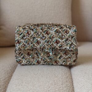 Chanel Multicolored Sequin Mini Rectangular Classic Flap Bag - Dubai Luxury Items