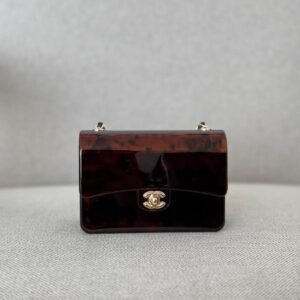 Chanel Tortoiseshell Plexi Mini Evening Clutch Bag - Dubai Luxury Items