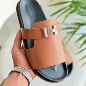 Hermès Arles leather slides - Luxury Master Copy Dubai