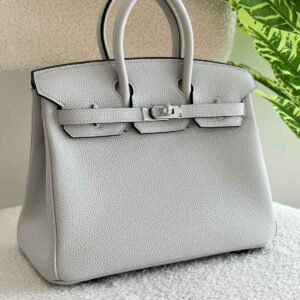 Hermes Birkin 25CM Neutral Grey Togo Leather Handbag