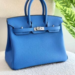 Hermes Birkin 25CM Rich Blue Togo Leather Handbag