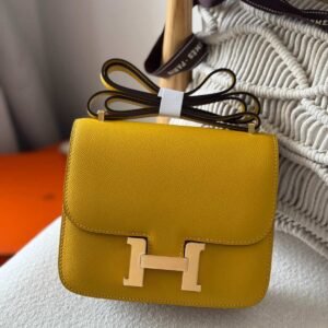 Hermes Constance 18 Amber Yellow Epsom Leather - Dubai Luxury Items