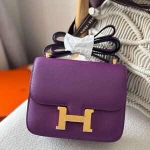 Hermes Constance 18 Anemone Purple Epsom Leather - Dubai Luxury Items