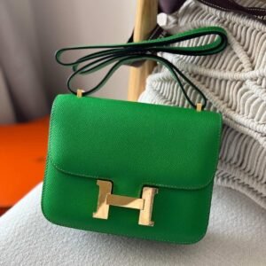 Hermes Constance 18 Bambou Green Epsom Leather - Dubai Luxury Items