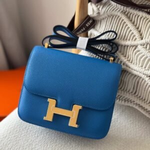 Hermes Constance 18 Bleu Thalassa Epsom Leather - Dubai Luxury Items