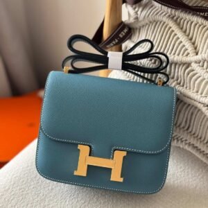 Hermes Constance 18 Blue Jean Epsom Leather - Dubai Luxury Items
