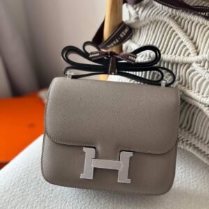 Hermes Constance 18 Gris Etain Epsom Leather - Dubai Luxury Items