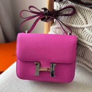 Hermes Constance 18 Rose Pourpre Epsom Leather - Dubai Luxury Items