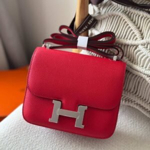 Hermes Constance 18 Rouge Casaque Epsom Leather - Dubai Luxury Items