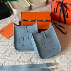 Hermes Evelyne 16 Blue Jean Taurillon Clemence Leather Amazone bag - Dubai Luxury Items
