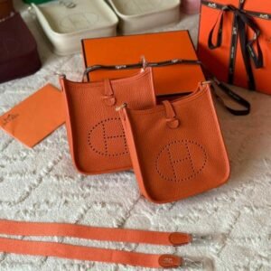 Hermes Evelyne 16 Orange H Taurillon Clemence Leather Amazone Bag - Dubai Luxury Items