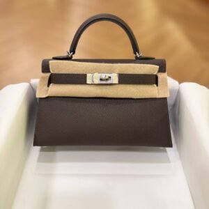 Hermes Mini Kelly 20 Ecorce Epsom Leather SHW - Dubai Luxury Items