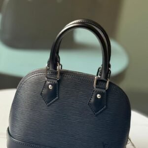 Louis Vuitton Alma BB Black Epi Grained Leather Handbags - Dubai Luxury Items