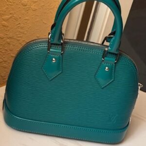 Louis Vuitton Alma BB Green Epi leather Handbag - Dubai Luxury Items