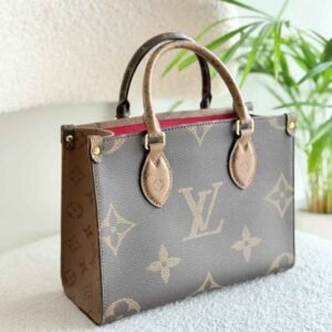Louis Vuitton Onthego PM Brown Giant Mmonogram Reverse Canvas Tote Bag - Dubai Luxury Items