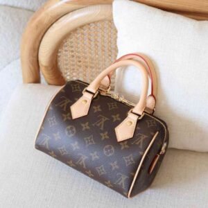 Louis Vuitton Speedy 20 Bandouliere Brown Monogram Canvas Handbag - Dubai Luxury Items