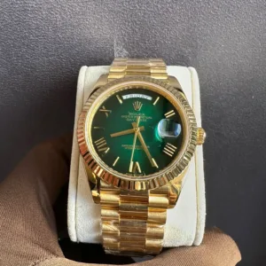 Rolex Day-Date 40 Ombre’ Green Dial(Gold Plated) - Luxury Master Copy Dubai