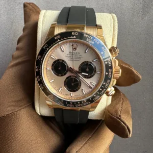 Rolex Daytona Sundust Dial Rose Gold Oysterflex - Luxury Master Copy Dubai