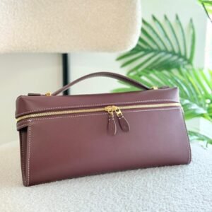 Shop Best Quality Loro Piana Clutch L29 Oxblood Calfskin