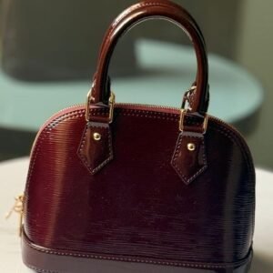 Shop Louis Vuitton Alma BB Burgundy Leather Luxury Bags in UAE