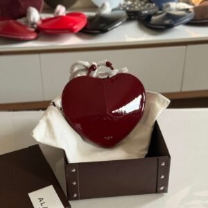 Shop Master Quality Alaia Le Coeur Bag Rouge Red Calfskin