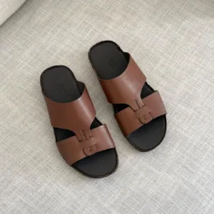 Zegna Cinghia Basilare Nappa Leather Slides - Luxury Master Copy Dubai
